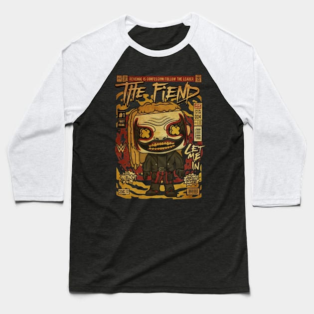 The Fiend Vintage Baseball T-Shirt by Kerambawesi